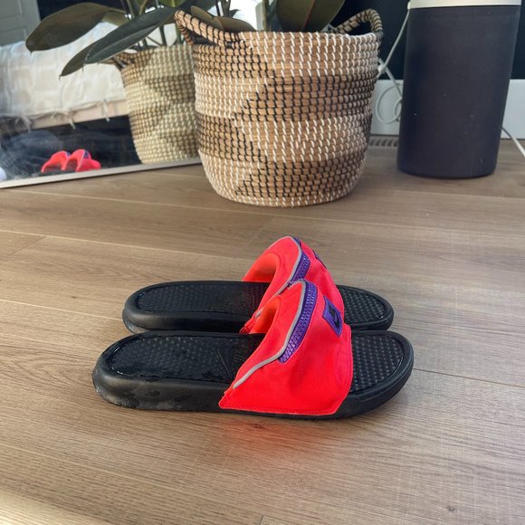 Nike Other - Nike Fanny Pack Slides - Benassi JDI Sz 10